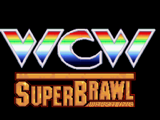 WCW Superbrawl Wrestling title screen for Super Nintendo
